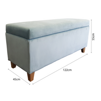 Contemporary Modern Bridgett Blanket Box Foot Stool