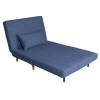 Contemporary Modern Siesta 1.5 Seater Versatile linen Lounge Sofa Bed