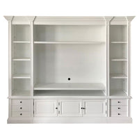 Hamptons Coastal TV Entertainment Wall Unit Cabinet