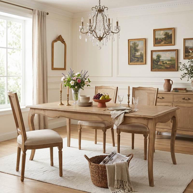 French Provincial Provence Rectangular Dining Table