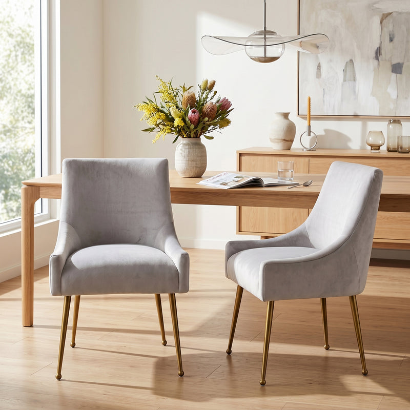 Ellie Velvet Upholstered Dining Chairs