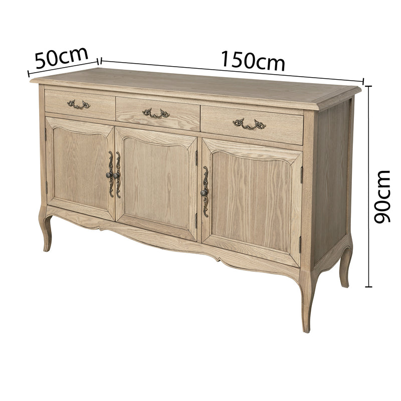 French Provincial Provence Sideboard Buffet