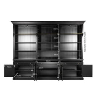 Hamptons Halifax 3 Bay Buffet and Hutch Bookcase with Ladder