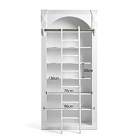 Hamptons Heritage Open Library Arched Extendable Bookshelf/Bookcase with Ladder 100cm - 300cm Wide