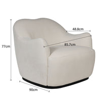 Contemporary Classic Comfort Swivel Upholstered Accent Armchair Chair