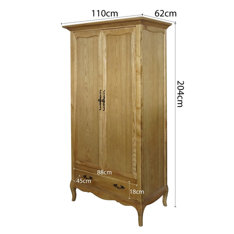 French Provincial Provence One Drawer Wardrobe