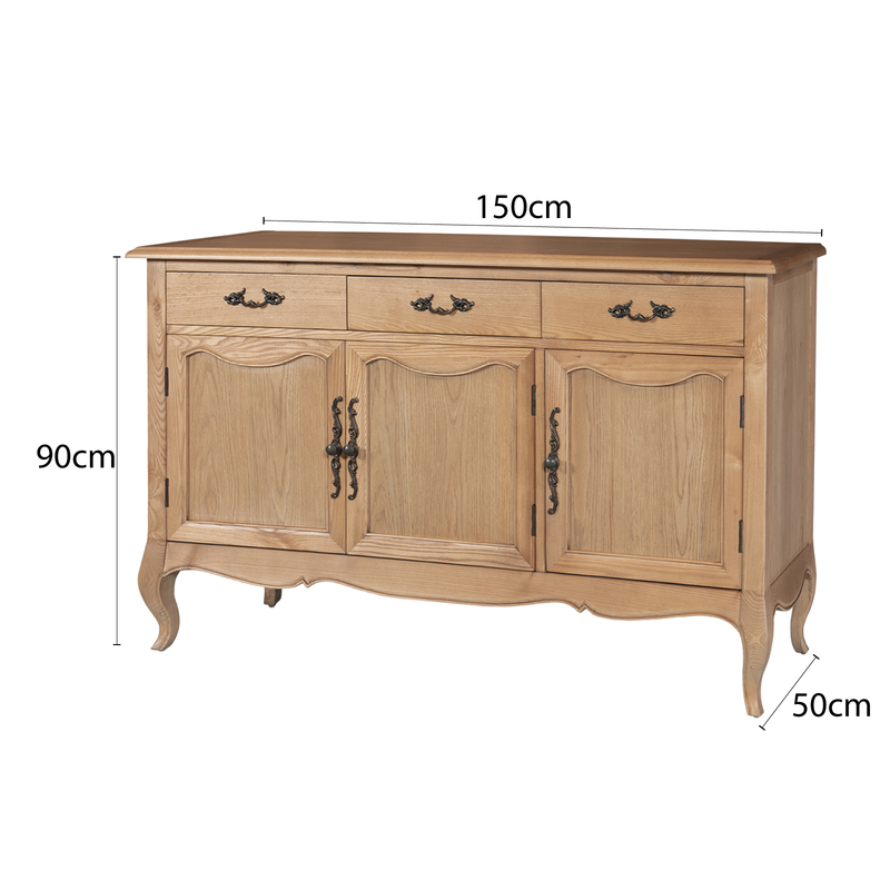 French Provincial Provence Sideboard Buffet