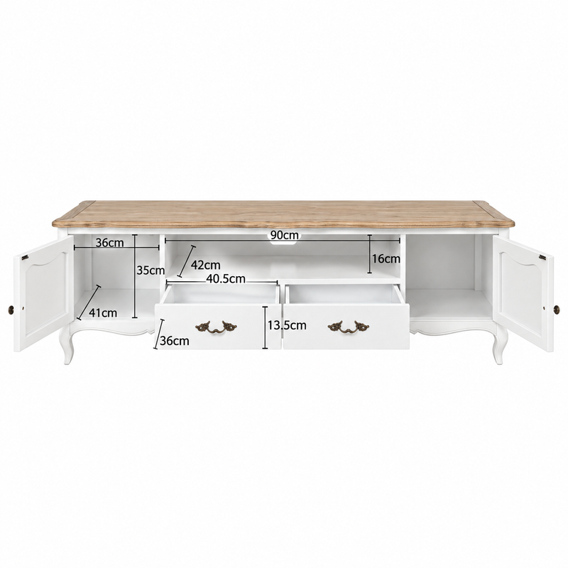 French Provincial Provence TV Entertainment Unit