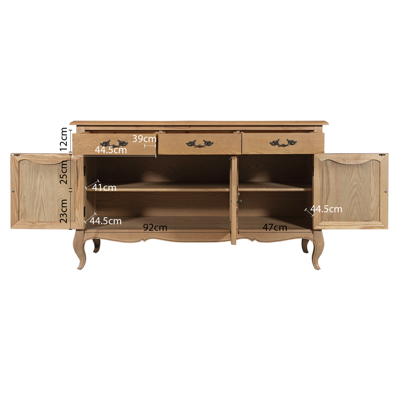 French Provincial Provence Sideboard Buffet