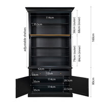 Hamptons Halifax Modular Wall Hutch & Buffet with Corner Cabinet (Pre-order extra $1000 Early Bird discount)