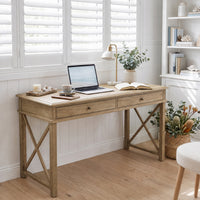 Hamptons Halifax Side Cross Console Hall Table / Study Desk