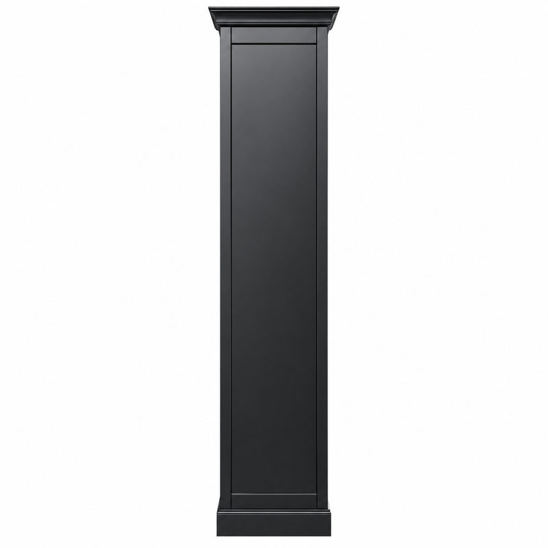 Hamptons Glass Door Display Wine Bar & Drink Cabinet with Storage, Wine Rack, Glass Holders & Pull-Out Trays 110cm Wide