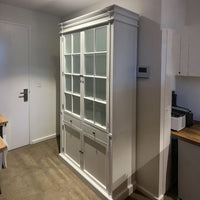 Hamptons Coastal 2 Glass Door Display Cabinet Bookcase