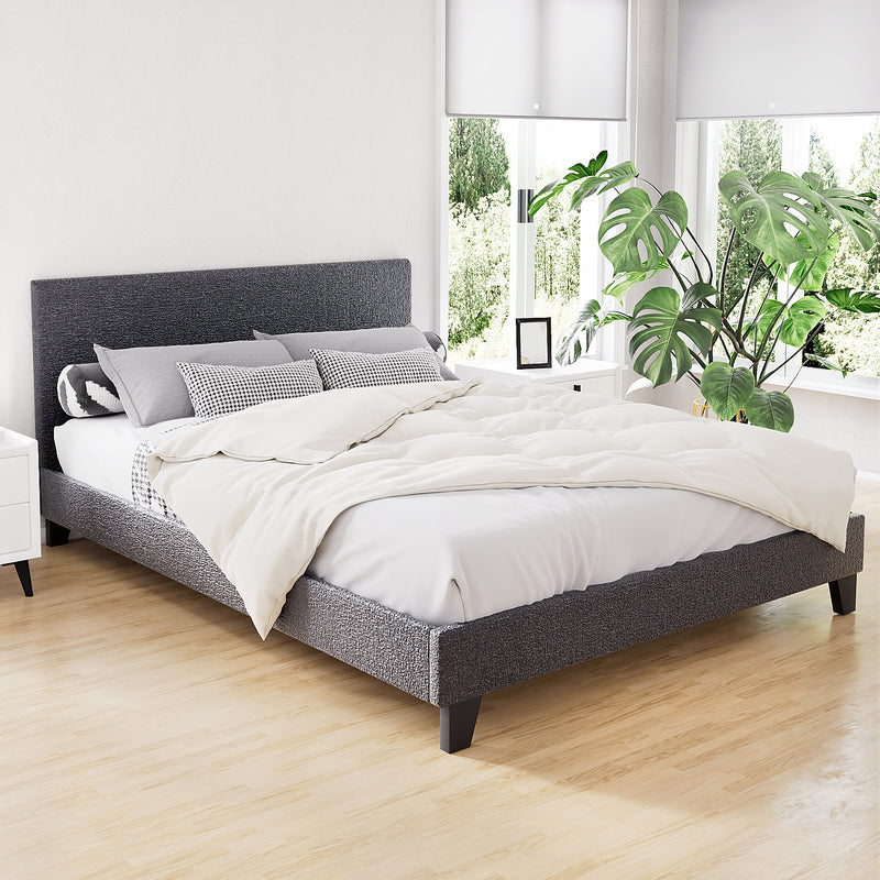 Artiss Bed Frame Queen Size Charcoal NEO