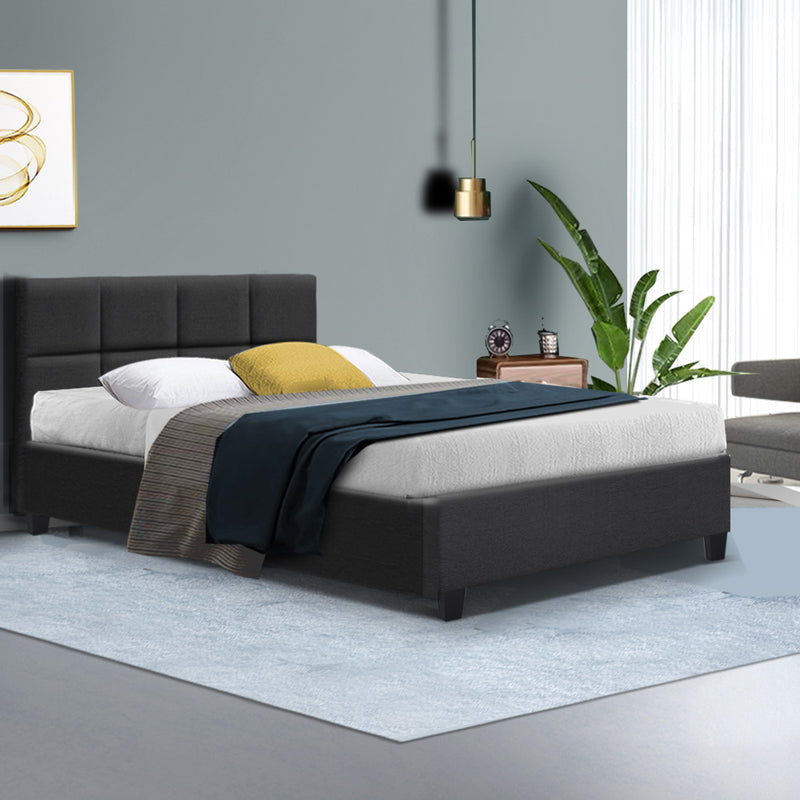 Artiss Bed Frame Double Size Charcoal TINO