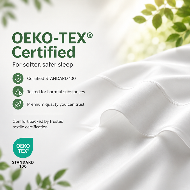 Monnalisa Sleep Tight Collection 100% Pure Cotton 4-Piece Bedding Set – Cloud White Quilt Cover, Flat Sheet & Pillowcases x 2 | OEKO-TEX® Certified