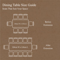 Classic Hamptons Natural Ash Extendable Pedestal Dining Table 180–260cm( Starting 6-8 seater)