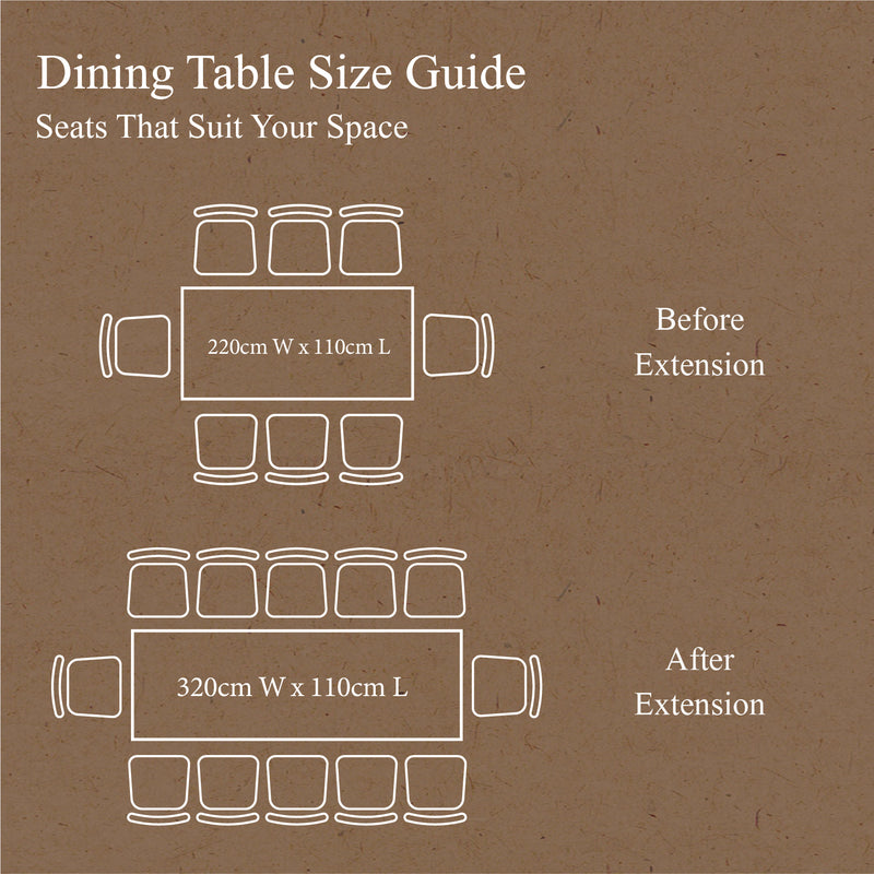 Classic Hamptons Natural Ash Extendable Pedestal Dining Table 180–260cm( Starting 6-8 seater)