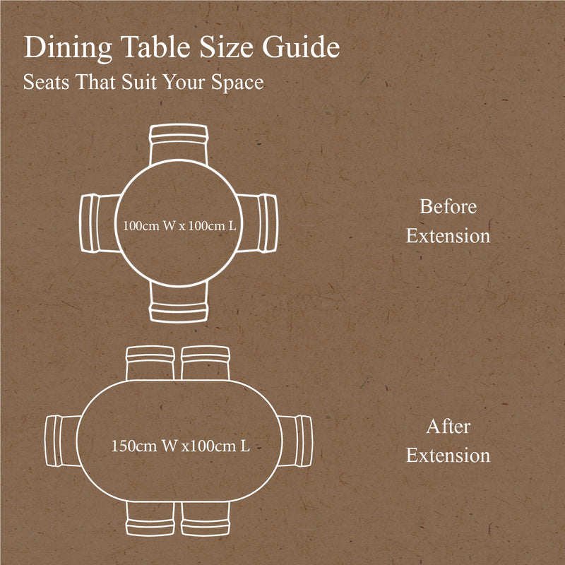 French Provincial Louis Extendable Round Dining Table