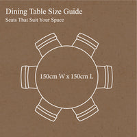 Hamptons Sorrento Round Trestle Dining Table