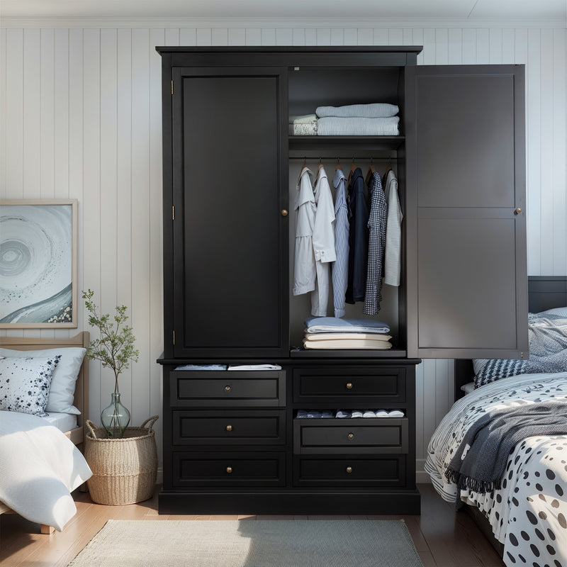 Hamptons Halifax 6 Drawer Wardrobe