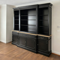 Hamptons Sorrento Buffet and Hutch Sideboard Bookcase Cabinet