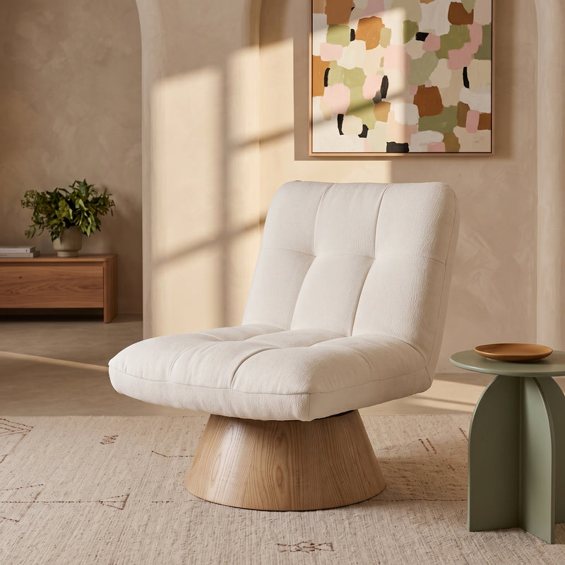 The Float Clouds Tea Time Relax Chair in French White