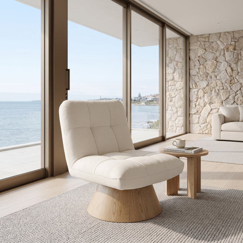 The Float Clouds Tea Time Relax Chair in French White