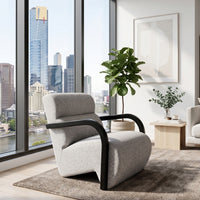 Hampton Lounge Armchair with Black Frame
