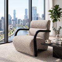 Hampton Lounge Armchair with Black Frame