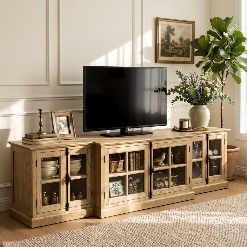 French Provincial Casement TV Entertainment Unit
