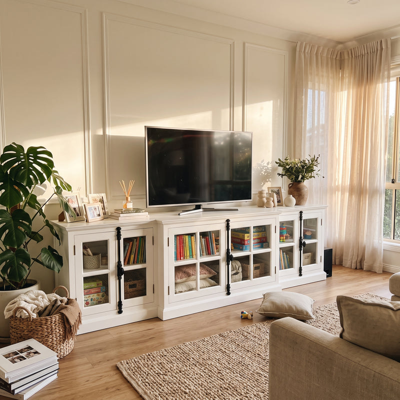 French Provincial Casement TV Entertainment Unit