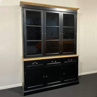 Hamptons Sorrento Buffet and Hutch Glass Display Bookcase