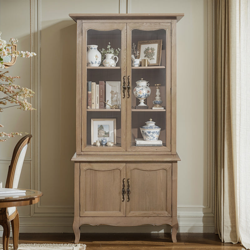 French Provincial Provence Furniture Display Cabinet Cupboard