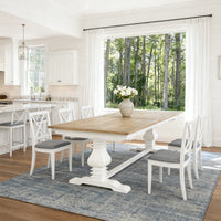 Hamptons Chateau 220-320cm Extendable Rectangular Trestle Dining Table