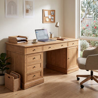 Hamptons Halifax 180cm Timber Executive Desk