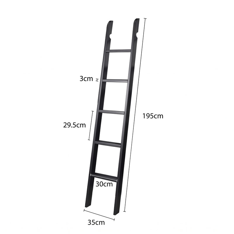 Hamptons Classic Display Throws Or Decorative Blanket Hanger/Bookcase Ladder in White /Black /Natural