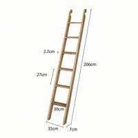 Hamptons Classic Display Throws Or Decorative Blanket Hanger/Bookcase Ladder in White /Black /Natural
