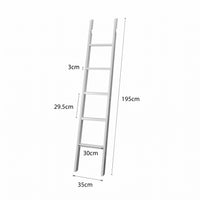Hamptons Classic Display Throws Or Decorative Blanket Hanger/Bookcase Ladder in White /Black /Natural