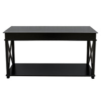 Hamptons Halifax Side Cross 3 Drawer Console Hall Table