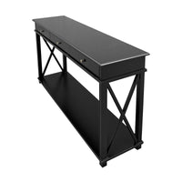 Hamptons Halifax Side Cross 3 Drawer Console Hall Table