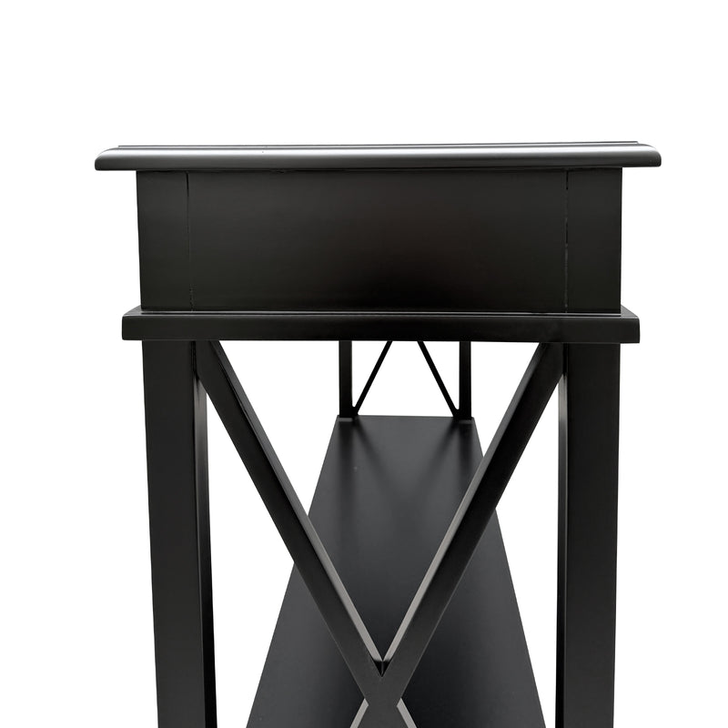 Hamptons Halifax Side Cross 3 Drawer Console Hall Table