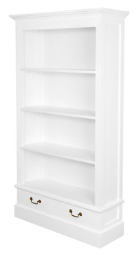 Tasmania 2 Drawer Bookcase (White)