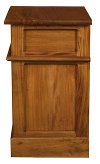 Tasmania 1 Solid Door 1 Drawer Bedside (Light Pecan)