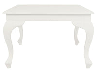 Queen Anne Coffee Table 120 x 70 cm - White