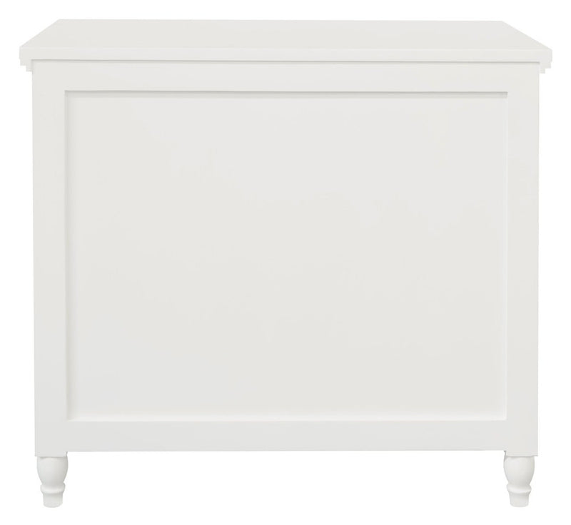 Beau 3 Drawer Solid White Cedar Turn Leg Dresser (White)