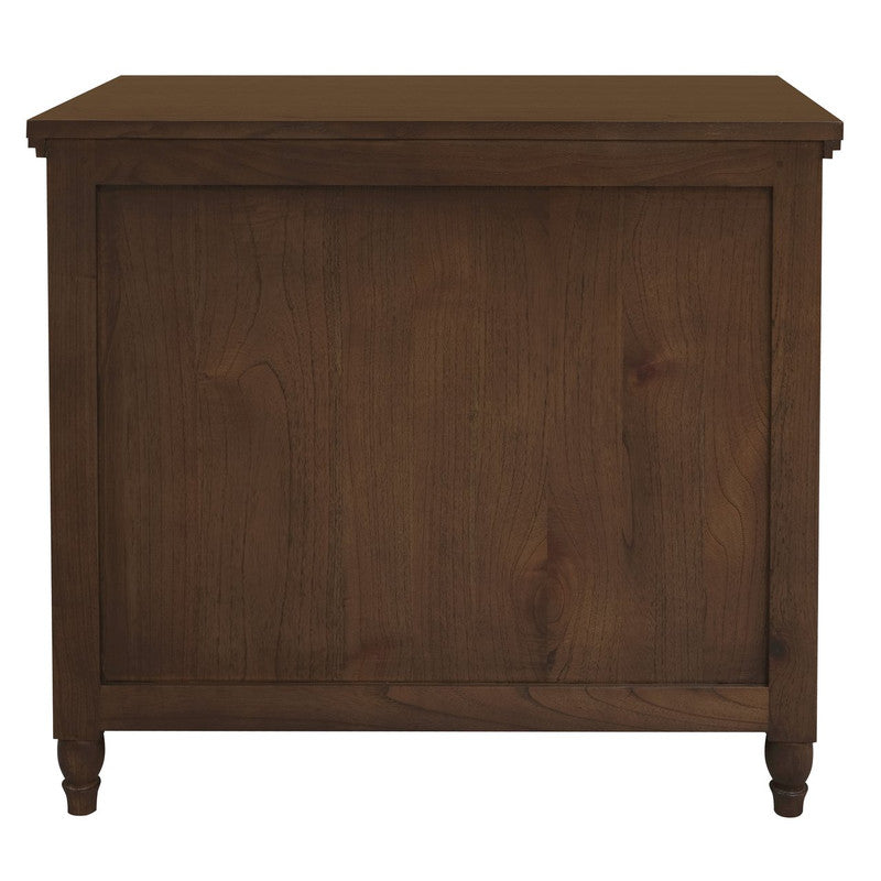 Beau 3 Drawer Solid White Cedar Turn Leg Dresser (Walnut)