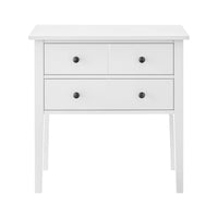 Sarantino Sven Bedside Table Night Stand - White