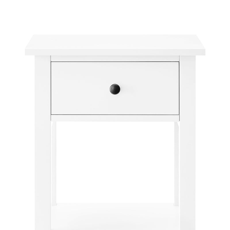 Sarantino Rue Bedside Table - White