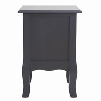 French Bedside Table Nightstand Grey Set of 2